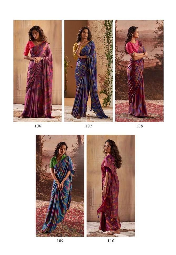 Venza By Stavan Printed Party Wear Sarees Wholesale Suppliers In Mumbai
